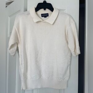 Vintage Lands’ End short sleeve collared sweater
